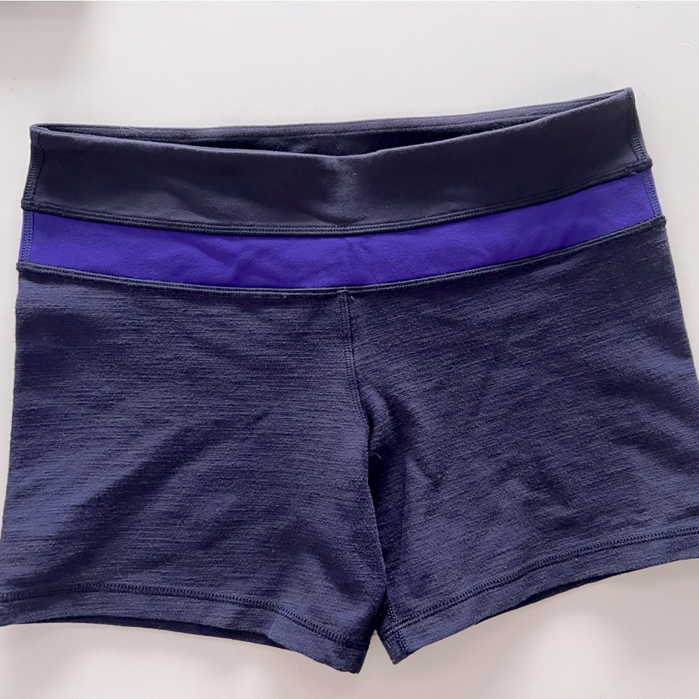 Purple lululemon shorts
